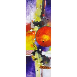 Zohaib Rind, 12 x 36 Inch, Acrylic On Canvas, Abstract Painting, AC-ZR-220